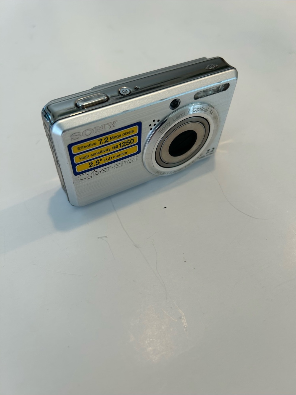Sony Cyber-shot DSC-S750 7.2MP Digital Camera - Silver -